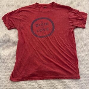 ‘To Dixie with Love’ Red Short Sleeve Tee